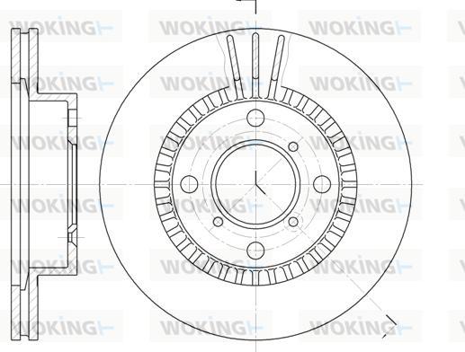 Woking D6553.10 - Kočioni disk www.molydon.hr