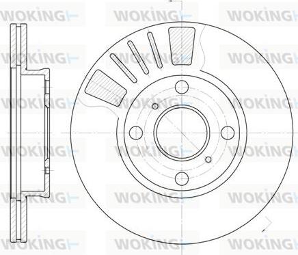 Woking D6569.10 - Kočioni disk www.molydon.hr