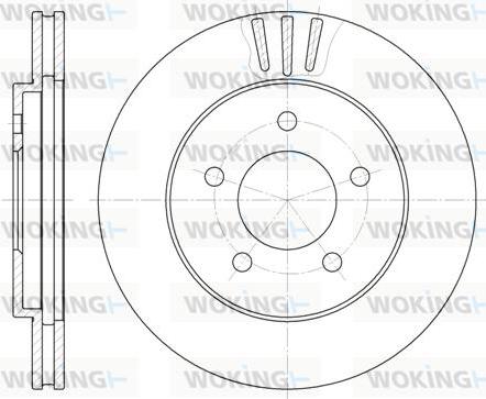 Woking D6564.10 - Kočioni disk www.molydon.hr