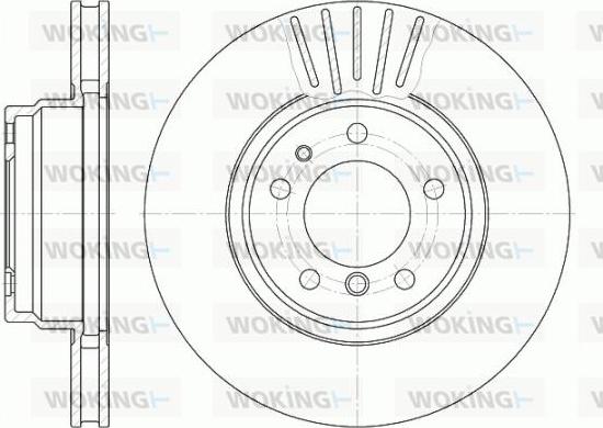 Woking D6509.10 - Kočioni disk www.molydon.hr