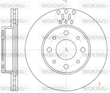 Woking D6517.10 - Kočioni disk www.molydon.hr