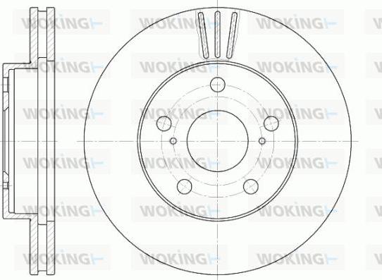 Woking D6580.10 - Kočioni disk www.molydon.hr