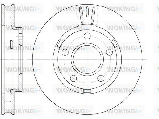 Woking D6581.10 - Kočioni disk www.molydon.hr