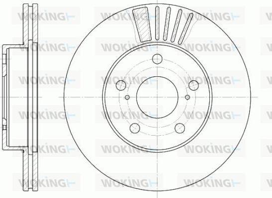 Woking D6582.10 - Kočioni disk www.molydon.hr