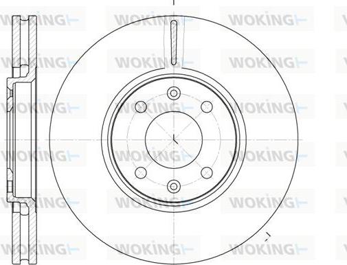 Woking D6587.10 - Kočioni disk www.molydon.hr