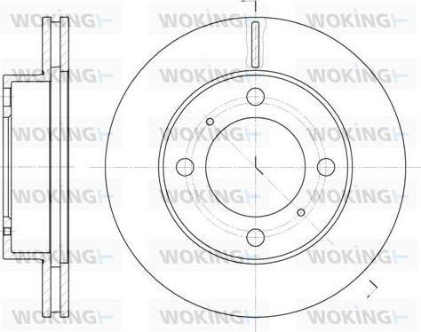 Woking D6539.10 - Kočioni disk www.molydon.hr