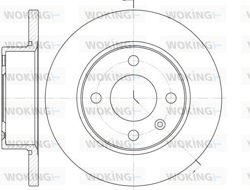 Woking D6538.00 - Kočioni disk www.molydon.hr