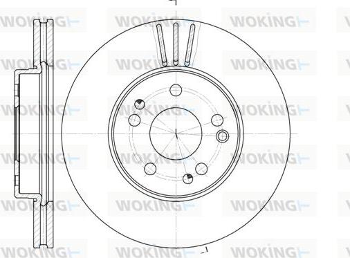 Woking D6524.10 - Kočioni disk www.molydon.hr