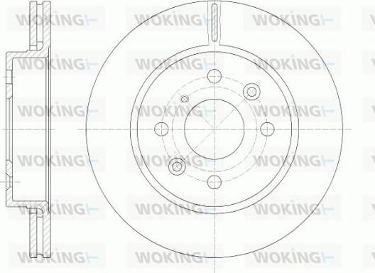 Woking D6523.10 - Kočioni disk www.molydon.hr