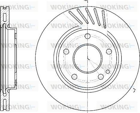 Woking D6527.10 - Kočioni disk www.molydon.hr