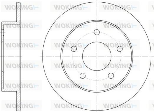 Woking D6574.00 - Kočioni disk www.molydon.hr