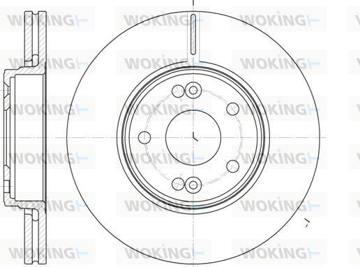 Woking D6697.10 - Kočioni disk www.molydon.hr