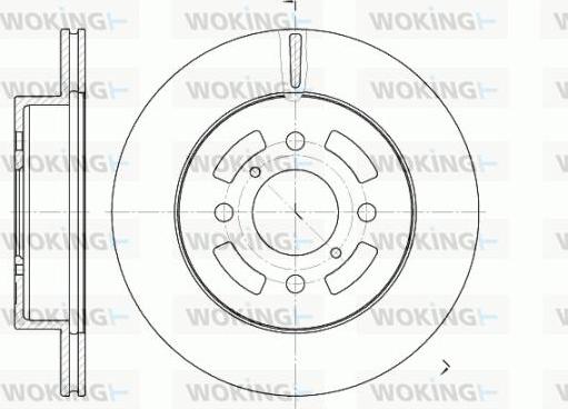 Woking D6642.10 - Kočioni disk www.molydon.hr