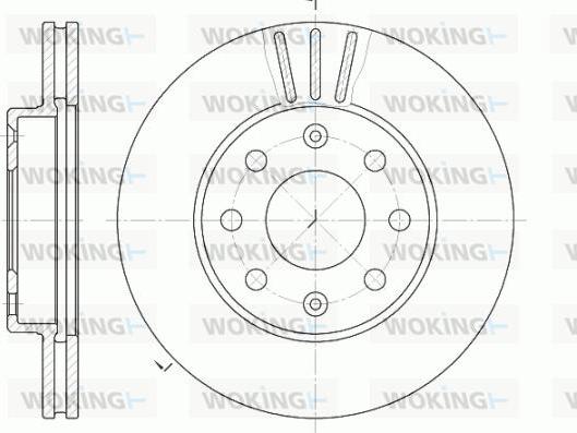 Woking D6655.10 - Kočioni disk www.molydon.hr