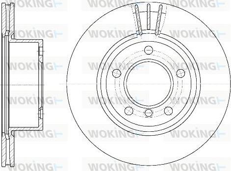 Woking D6652.10 - Kočioni disk www.molydon.hr