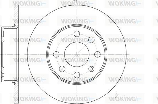 Woking D6664.00 - Kočioni disk www.molydon.hr