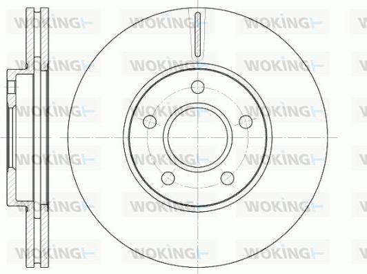 Woking D6662.10 - Kočioni disk www.molydon.hr