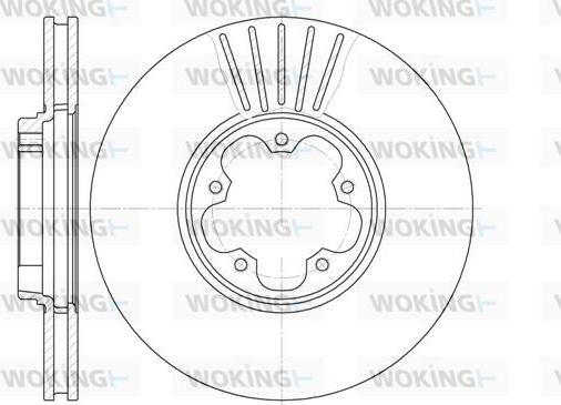 Woking D6609.10 - Kočioni disk www.molydon.hr