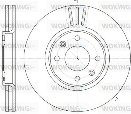 Woking D6604.10 - Kočioni disk www.molydon.hr