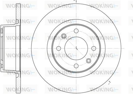 Woking D6605.00 - Kočioni disk www.molydon.hr