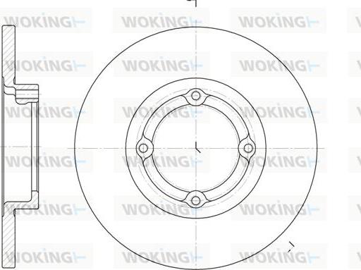 Woking D6606.00 - Kočioni disk www.molydon.hr