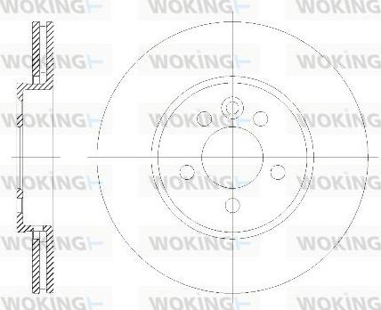 Woking D6614.10 - Kočioni disk www.molydon.hr