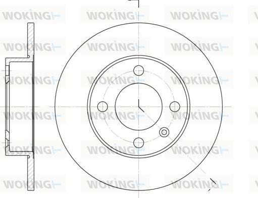 Woking D6616.00 - Kočioni disk www.molydon.hr