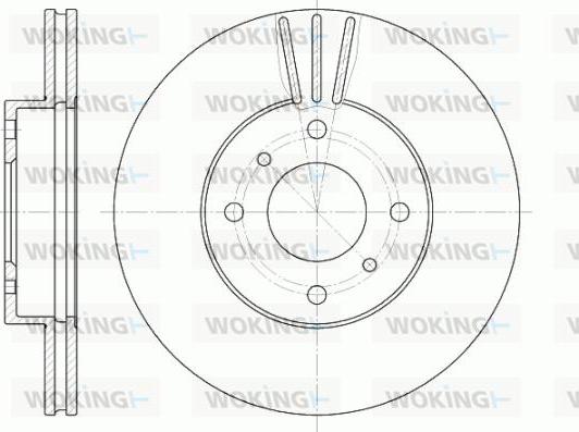 Woking D6610.10 - Kočioni disk www.molydon.hr