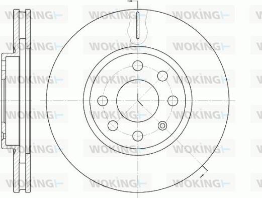 Woking D6611.10 - Kočioni disk www.molydon.hr