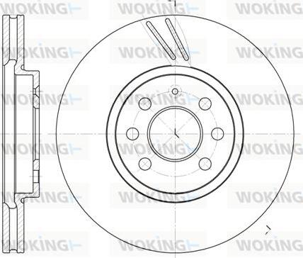 Woking D6684.10 - Kočioni disk www.molydon.hr