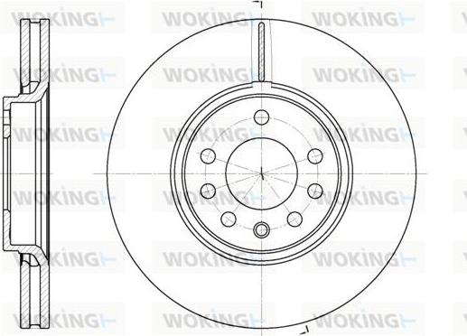 Woking D6687.10 - Kočioni disk www.molydon.hr