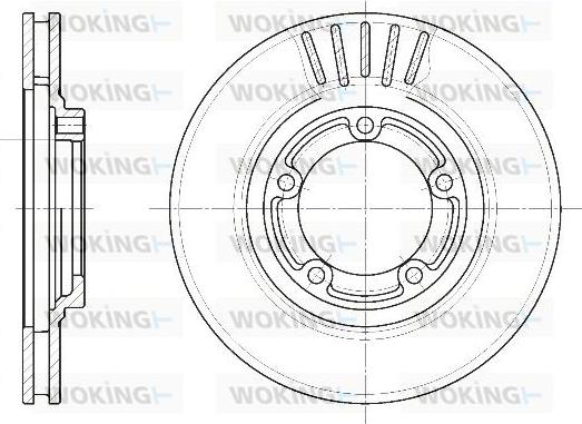 Woking D6636.10 - Kočioni disk www.molydon.hr