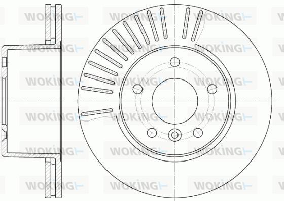 Woking D6638.10 - Kočioni disk www.molydon.hr