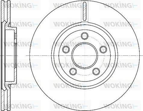 Woking D6637.10 - Kočioni disk www.molydon.hr