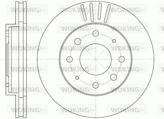 Woking D6625.10 - Kočioni disk www.molydon.hr