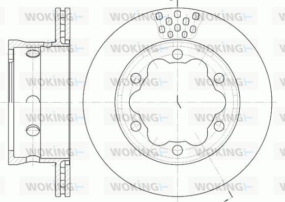 Woking D6623.10 - Kočioni disk www.molydon.hr