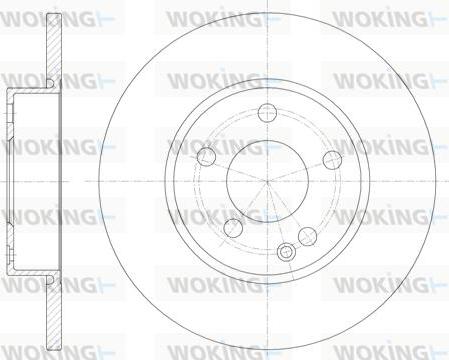 Woking D6674.00 - Kočioni disk www.molydon.hr