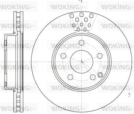 Woking D6676.10 - Kočioni disk www.molydon.hr