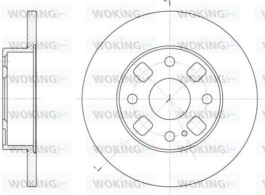 Woking D6054.00 - Kočioni disk www.molydon.hr