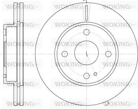 Woking D6056.10 - Kočioni disk www.molydon.hr