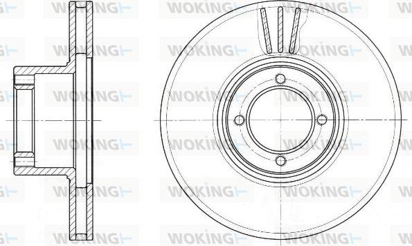 Woking D6009.10 - Kočioni disk www.molydon.hr