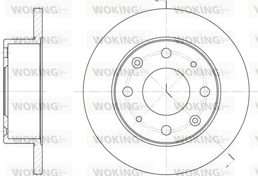 Woking D6015.00 - Kočioni disk www.molydon.hr