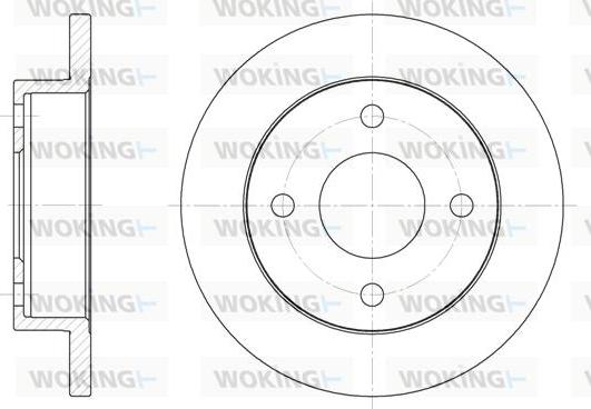 Woking D6013.00 - Kočioni disk www.molydon.hr