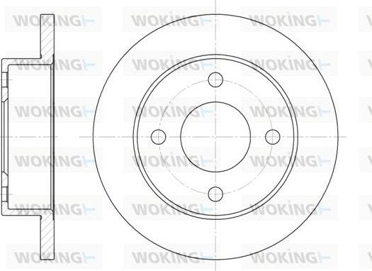 Woking D6012.00 - Kočioni disk www.molydon.hr