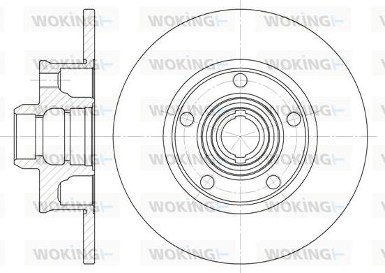 Woking D6025.00 - Kočioni disk www.molydon.hr