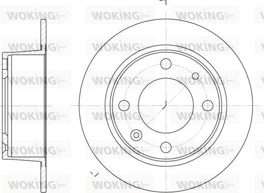 Woking D6021.00 - Kočioni disk www.molydon.hr