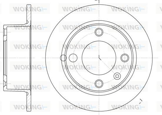 Woking D6023.00 - Kočioni disk www.molydon.hr