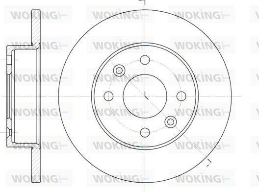 Woking D6077.00 - Kočioni disk www.molydon.hr