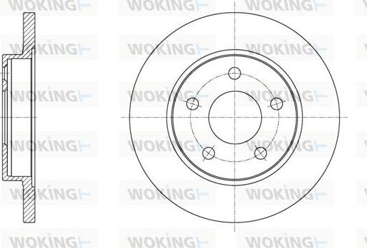 Woking D61966.00 - Kočioni disk www.molydon.hr