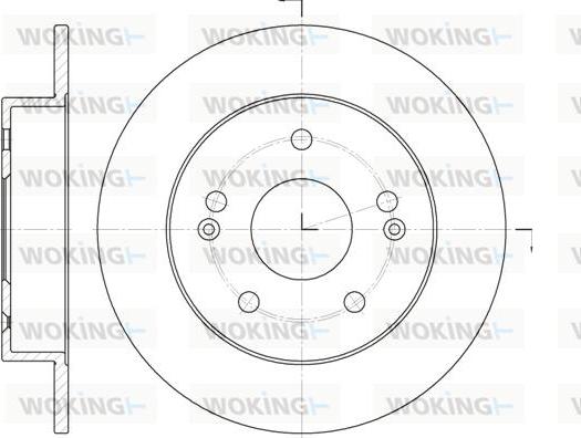 Woking D61981.00 - Kočioni disk www.molydon.hr